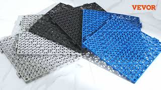 VEVOR Interlocking Drainage Tiles  NonSlip Easy Install for Bathroom Kitchen amp Pool [upl. by Erwin384]