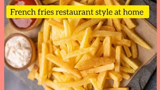 crispy french fries restaurant style  aloo chips recipe by cooking with nilum [upl. by Yattirb169]