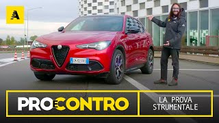 Alfa STELVIO restyling 2023 ne vale ancora la pena  PROVA STRUMENTALE  PRO e CONTRO [upl. by Adnorrehs]