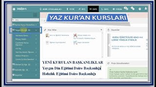 2022 YILI YAZ KURAN KURSU SINIF AÇMA DERS AÇMA VE ÖĞRENCİ KAYIT İŞLEMLERİ GÜNCEL [upl. by Ettelracs844]