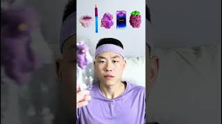 🍇🍆💜🎧ASMR Purplethemed Mukbang  Perfect for Sleepimmersive asmr [upl. by Crelin]