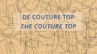 Het tekenen van de patronen van de Couture Top  Drawing the patterns of the Couture Top [upl. by Attirehs825]