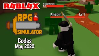 Roblox RPG Simulator Codes May 2020 [upl. by Niwdog]