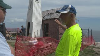 Maine lighthouses are being restored following destructive winter storms [upl. by Sseb]