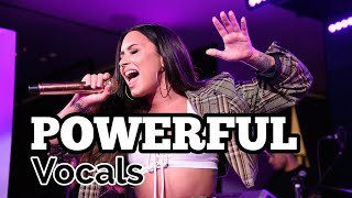 Demi Lovatos most POWERFUL vocals [upl. by Adelind]