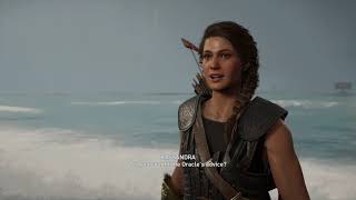 Assassins Creed Odyssey  Crewless Kassandra Meets Captain Gelon Dialogue Tree Cutscene 2018 [upl. by Narol]