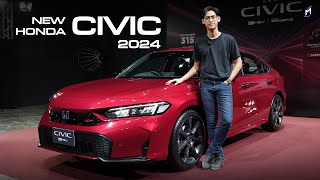 เอาที่สบายใจ New Honda Civic 2024 คาด 103  123 ลบ [upl. by Phionna]