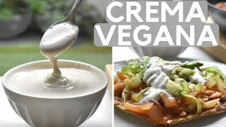 CREMA ÁCIDA VEGANA  SALUDABLE LIBRE DE LÁCTEOS [upl. by Adnilrev]