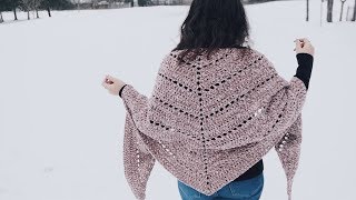 THE VELVET SHAWL  CROCHET TUTORIAL  CJ Design by Daniis Ways [upl. by Virgina603]