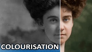 PHOTOSHOP TUTORIAL Photo Colourisation How to convert Black and White photography to Color [upl. by Brigitta]