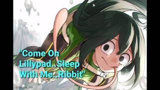 quotSleepy Kissesquot 💚 Sleepy Tsuyu Asui x TiredSleepless ListenerASMR Sleep Aid💚 [upl. by Ayikur]