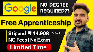 Google Apprenticeship 2023 Open  Learn amp Earn Program  Get Stipend Google Experience For FREE [upl. by Esmond]