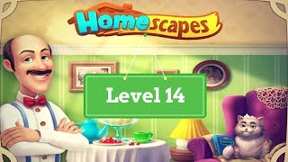 Homescapes Level 14  How to complete Level 14 on Homescapes [upl. by Eenimod]