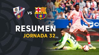 Resumen de SD Huesca vs FC Barcelona 00 [upl. by Naldo]