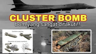 CLUSTER BOMB  Bom yang sangat ditakuti bahkan bisa merusak landasan pesawat [upl. by Rialcnis615]