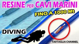 DIVING giuntare due cavi con resina bicomponente per profondità marine oltre 500 metri [upl. by Meenen]