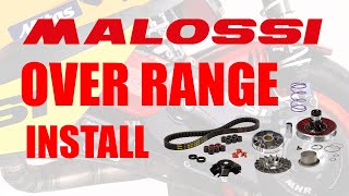 Malossi Over Range Install  Scooter Transmission Upgrade [upl. by Pulchi]