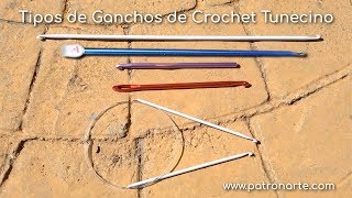 Tipos de Ganchos Que Puedes Usar En Crochet Tunecino [upl. by Wolenik]