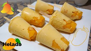 Helado de mango 🥭fácil rápido y delicioso [upl. by Drummond374]