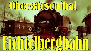 Fichtelbergbahn Oberwiesenthal Vorbereitung und Abfahrt eines Zuges Jan 2017 [upl. by Teri]