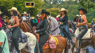 CABALGATA de MUJERES en Caicedonia  Valle 😍 COLOMBIA 2023 [upl. by Odrarej]