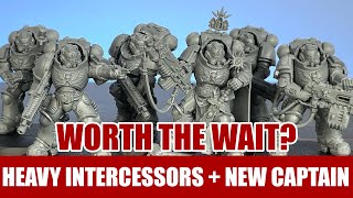 Primaris Heavy Intercessors plus Captain in Gravis Armour [upl. by Katine]