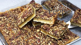 Skip the whole pie and make these delicious single serving size Pecan Pie Bars [upl. by Aderf]