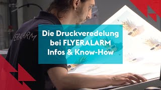 Die Druckveredelung bei FLYERALARM Infos amp Know How [upl. by Quintilla]