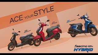 Yamaha Fascino 125 FI Hybrid  Ace Your Style  Equipped with Answer Back function [upl. by Schulman]