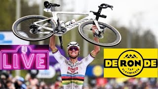 Van Der Poel cala il tris al Giro delle Fiandre  LIVE REACTION Giro delle Fiandre 2024 [upl. by Aliekahs609]