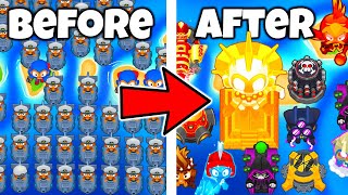 I Randomized 100 TOWERS How LONG Can We Last Bloons TD 6 Mod [upl. by Harhay]