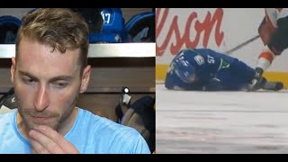 Canucks Soucy On Myers Injury [upl. by Mela]