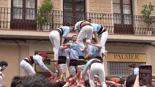 Castellers del Poble Sec  quot4d7quot Diada de Santa Madrona [upl. by Ahsieat718]