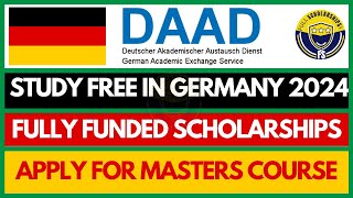 Study Free in Germany  Fully Funded DAAD Scholarships in Germany for Master Studies 20252026 [upl. by Seumas]