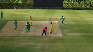 WT20 Africa Qualifier B Tanzanias Musa takes a hattrick [upl. by Dami]