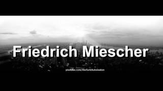 How to pronounce Friedrich Miescher in German [upl. by Almeda515]