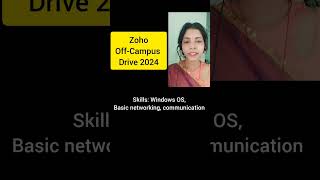 Zoho OffCampus Drive 2024viral job collegerecruitment offcampus zohorecruitment techlecture [upl. by Bernardi]