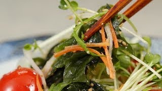 Seaweed Salad with Japanesestyle Dressing Recipe Nutritious Wakame Salad  Cooking with Dog [upl. by Iturk]