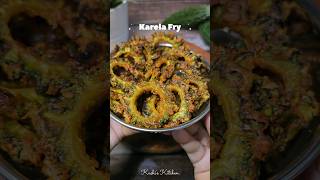 Crispy Karela Fry recipe at home Bitter Gourd Fry shorts ytshorts recipe [upl. by Nyrroc]