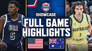 AUSTRALIA vs USA  USAB SHOWCASE  FULL GAME HIGHLIGHTS  July 15 2024 [upl. by Nnylrebma]