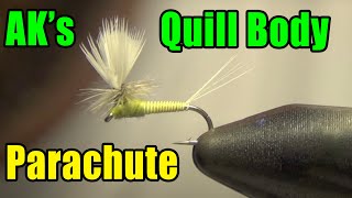 AKs Quill Body Parachute  BWO Dry Fly Tying Directions [upl. by Moreen]