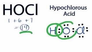 HOCl Lewis Structure How to Draw the Lewis Structure for HOCl [upl. by Annaig]