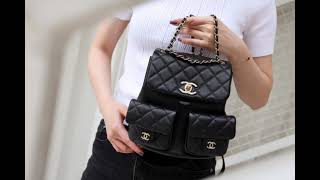 Chanel 23SS Mini Duma Backpack Where Style Meets Functionality [upl. by Egroj]