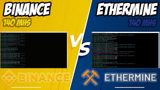 ETHERMINE VS BINANCE  POOLBATTLE QUEM GANHOU [upl. by Aihtniroc420]