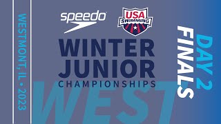 Day 2 West Finals  2023 Speedo Winter Junior Championships [upl. by Nannerb]