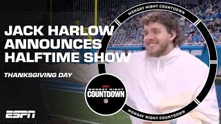 JACK HARLOW headlining Thanksgiving Day halftime in Detroit 🎤  Monday Night Countdown [upl. by Gerg502]