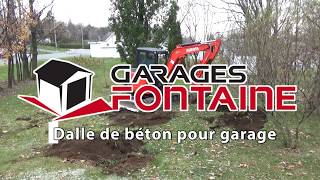 Dalle de béton  garage [upl. by Alliuqahs]