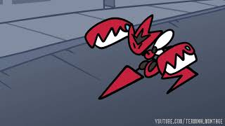 Mega Houndoom VS Mega Scizor Pokemon Battle Royale Animated TerminalMontage [upl. by Lunette]