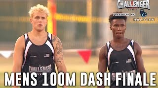 JAKE PAUL vs DEESTROYING for 100000 in Mens 100m Dash CHAMPIONSHIP [upl. by Hsirap287]