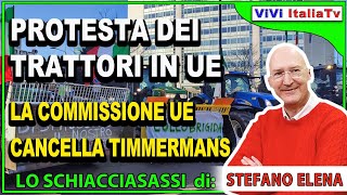 Protesta dei trattori la Commissione Ue fa marcia indietro sui piani del quotGreen Dealquot [upl. by Ariec]